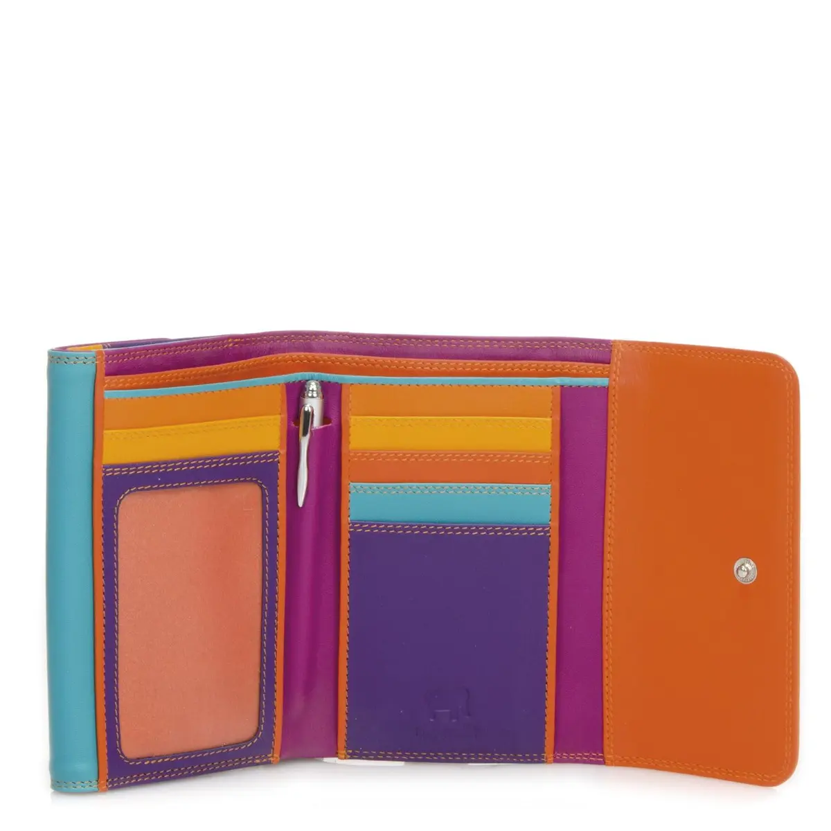 mywalit Double-Flap Wallet Leather Purse | 6 Credit Card Slots | ID Window, Coin Pockets & Pen | Copacabana | Stylish & Compact Accessory for Men & Women | Perfect for Daily Use - view 2