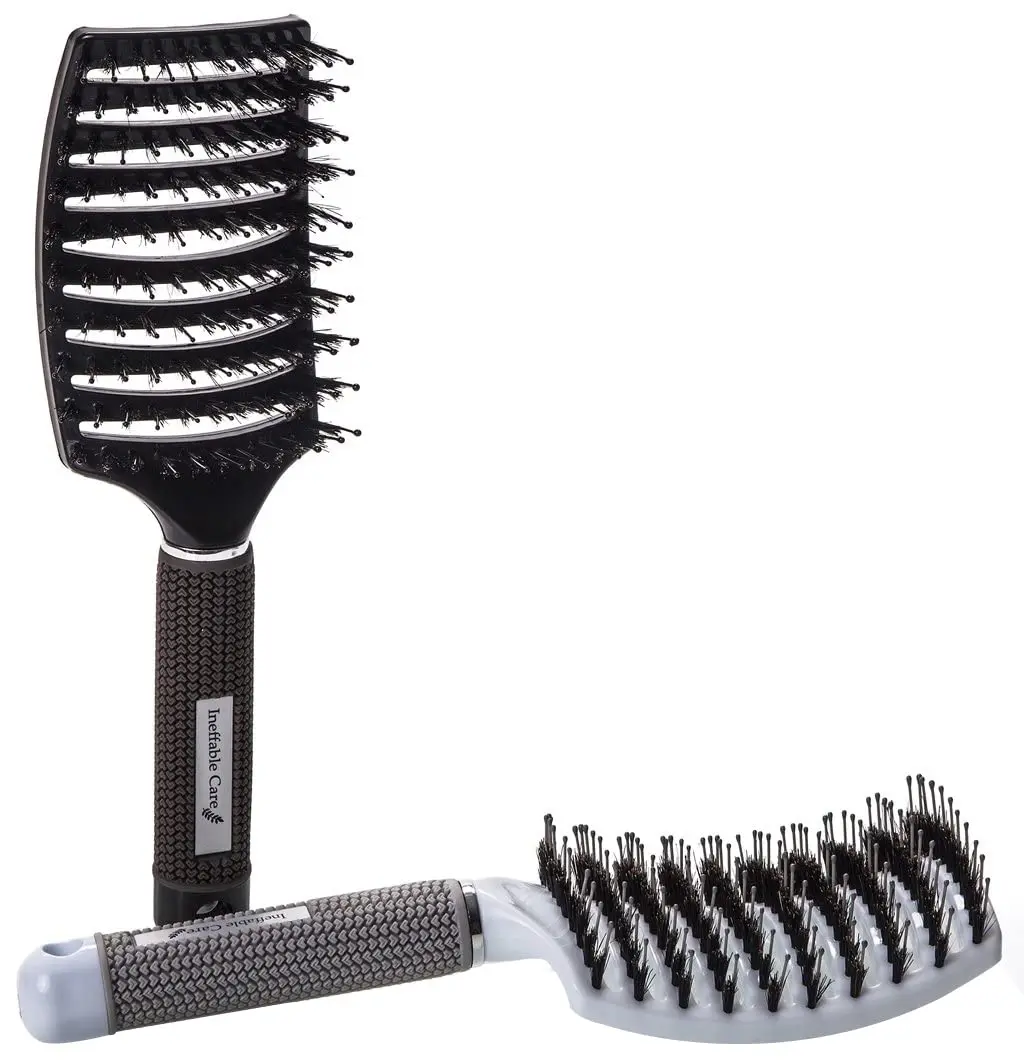 Ineffable Care Boar Bristle Hair Brush set – Curved & Vented for Wet & Dry Detangling, All Hair Types | Gift Kit (70-120 chars) - view 8