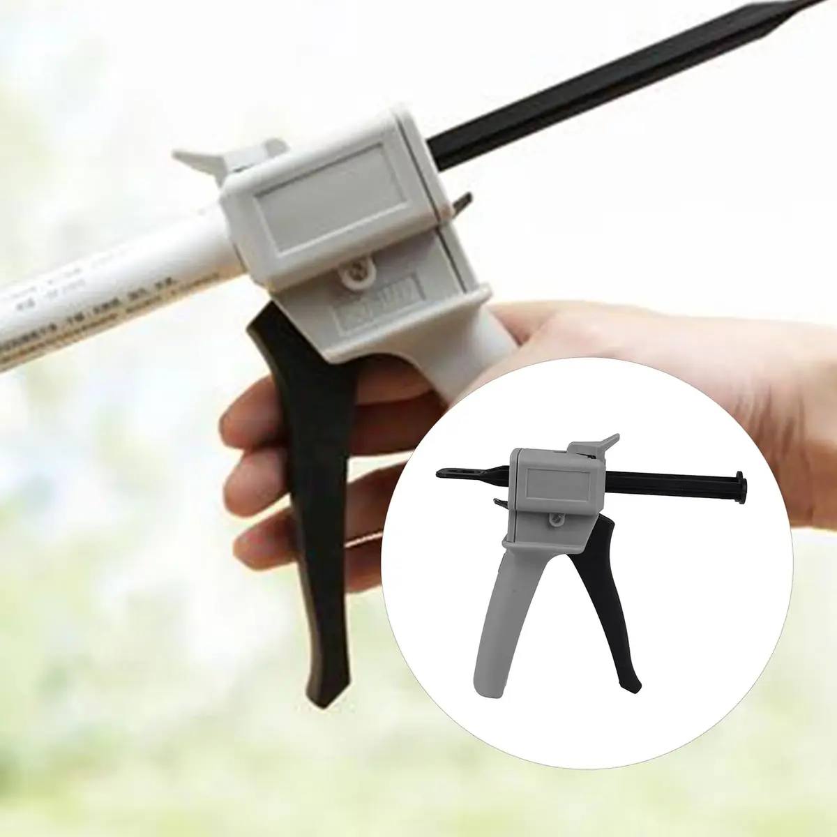 CNBTR 50ml AB Cartridge Dispenser | 1:1/1:2 Ratio Adhesive Mixing Tool - view 5
