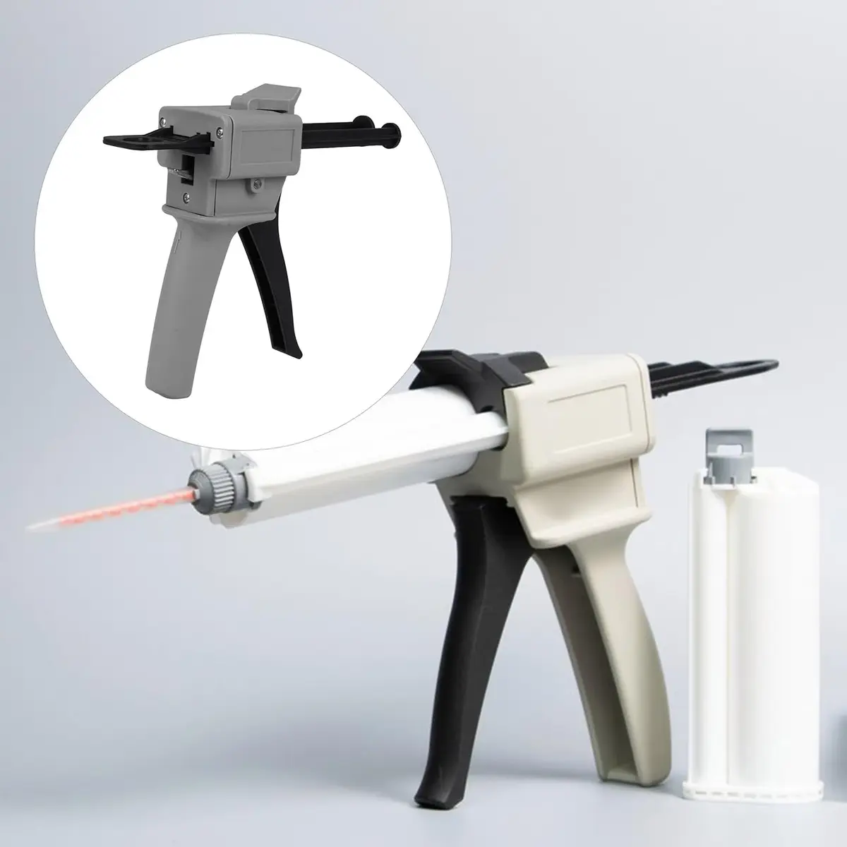 CNBTR 50ml AB Cartridge Dispenser | 1:1/1:2 Ratio Adhesive Mixing Tool - view 6