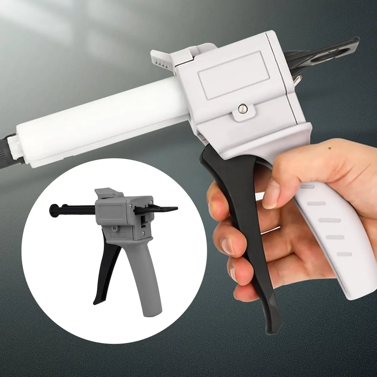 CNBTR 50ml AB Cartridge Dispenser | 1:1/1:2 Ratio Adhesive Mixing Tool - view 7