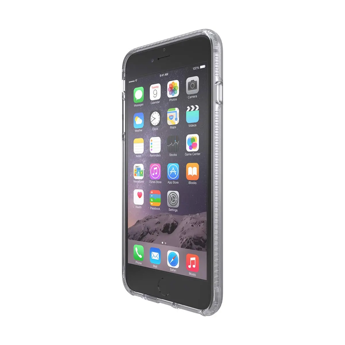 tech21 Impact Clear Case for iPhone 6 Plus/6S Plus – Matte Black | 2mm Slim Fit Drop Protection - view 2
