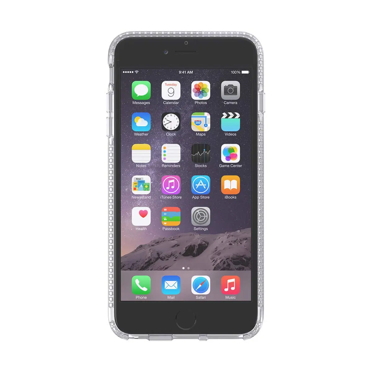 tech21 Impact Clear Case for iPhone 6 Plus/6S Plus – Matte Black | 2mm Slim Fit Drop Protection - view 4