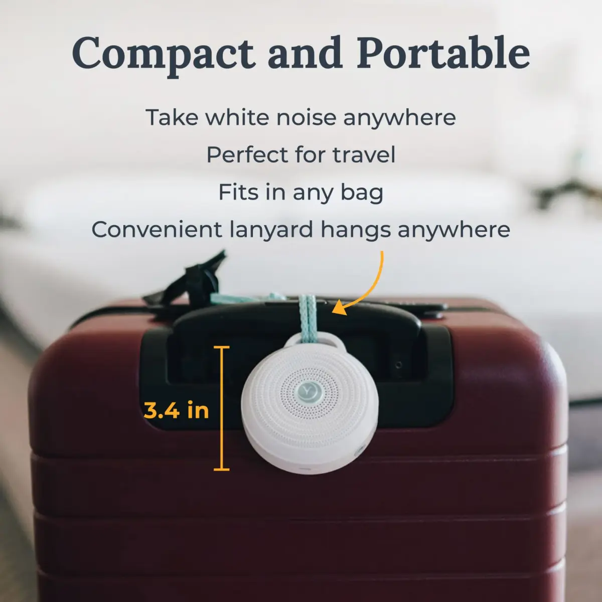 Yogasleep Rohm Portable White Noise Sound Machine | 3 Soothing Sounds, USB Rechargeable, Compact for Travel - view 5