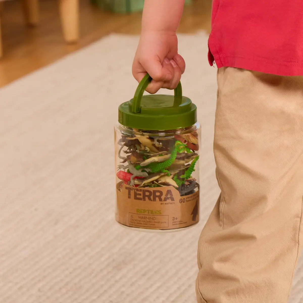 Terra by Battat Reptile Animal Tube 60pc Miniature Figures | Educational Toy for Kids 3+ - view 3