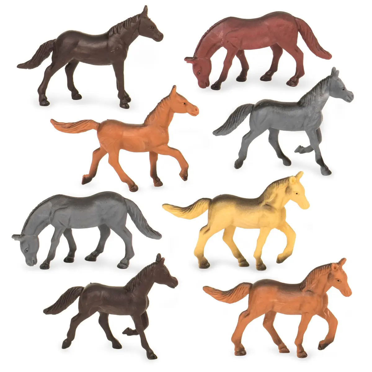 Terra by Battat 60 Wild Horses Tube Miniature Animal Figures | ASTM-Tested Educational Toy - view 6