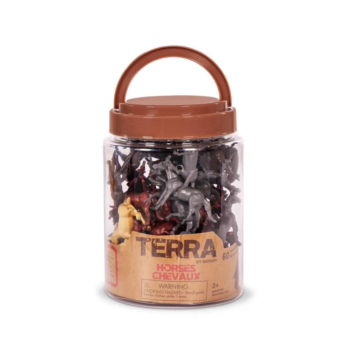 Terra by Battat 60 Wild Horses Tube Miniature Animal Figures | ASTM-Tested Educational Toy - view 7