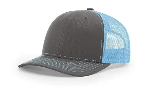Richardson Unisex 112 Trucker Cap - Charcoal/Colonial Blue, One Size - main product image