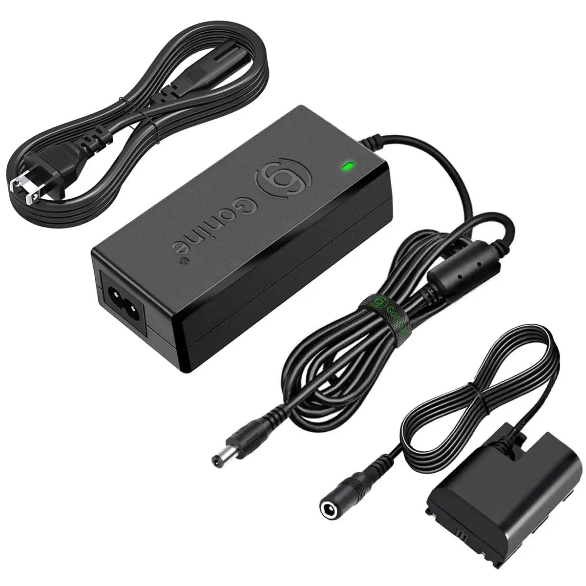 Gonine ACK-E6 AC Power Adapter with LP-E6 Dummy Battery for Canon Cameras | Continuous Power for Studio & Live Streaming - main product image