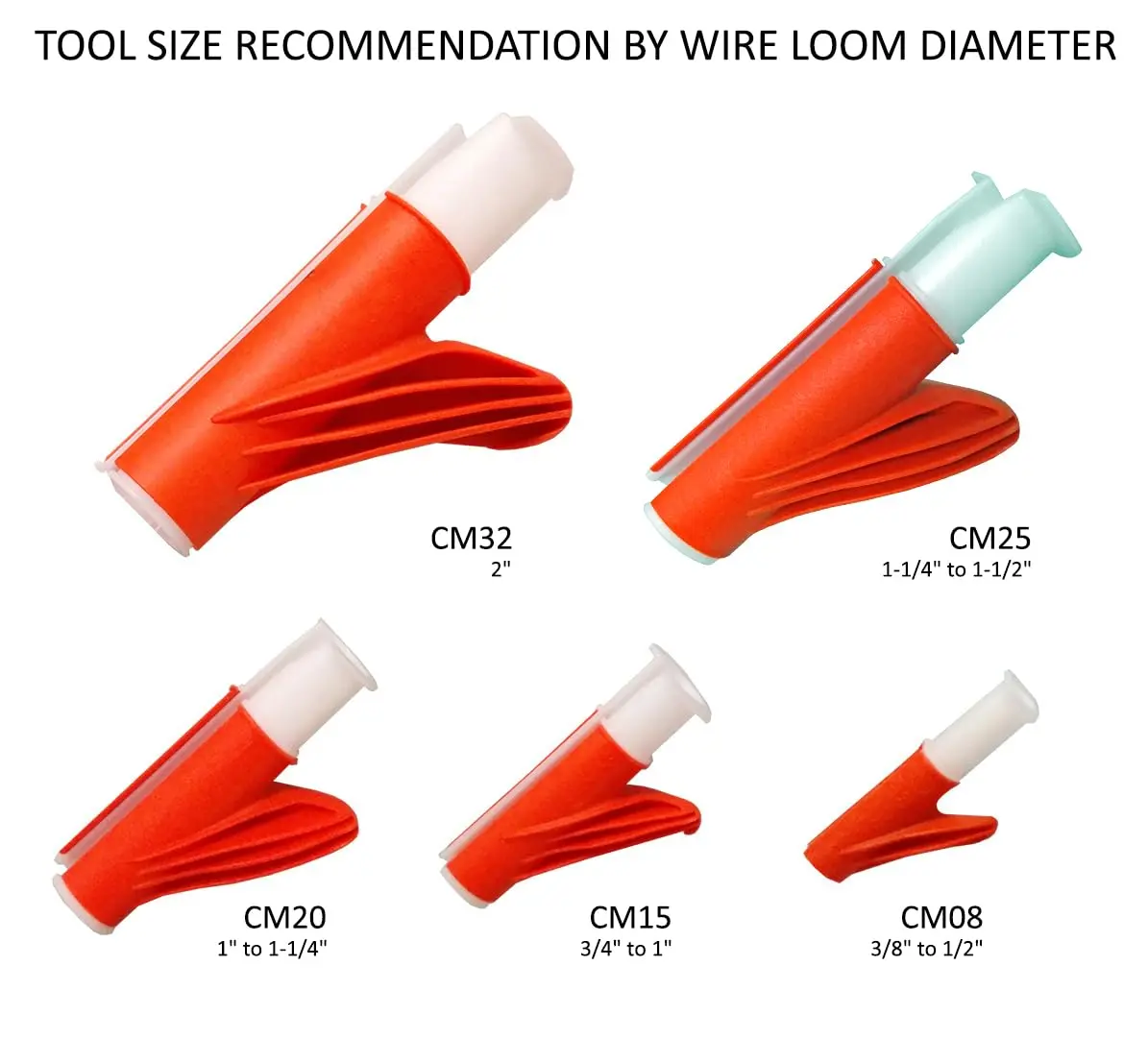 Electriduct Wire Loom Cable Insertion Tool for 3/8" to 1/2" Conduit Sleeving - Model CM08 | 5 Pack - view 2