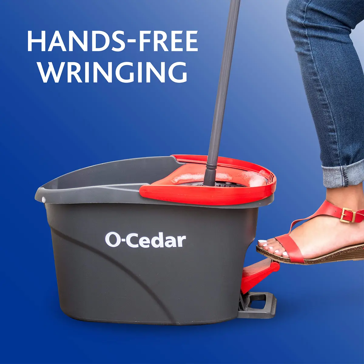 O-Cedar EasyWring Microfiber Spin Mop and Bucket System | Efficient Hard Floor Cleaning in India - view 2