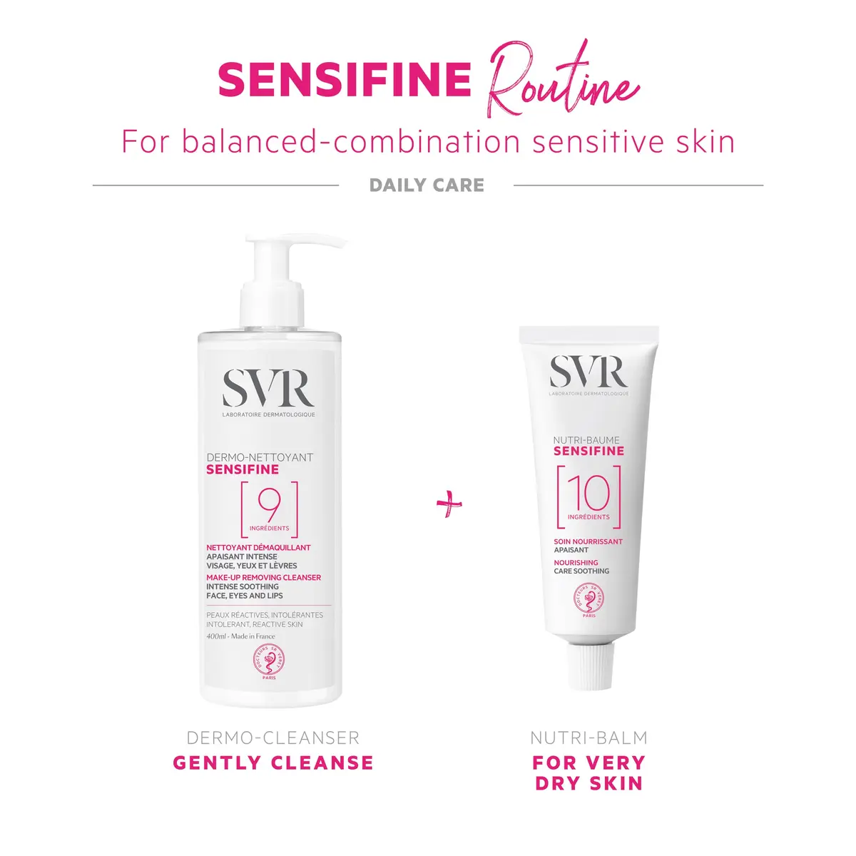 SVR Sensifine Dermo-Cleanser Cream 400ml (13.5 fl oz) | Gentle Makeup Remover for Sensitive Skin - view 6