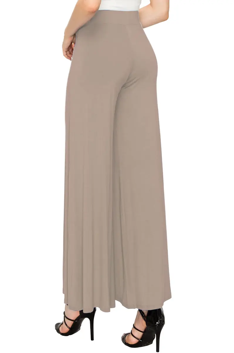Made By Johnny Womens Wide Leg Palazzo Lounge Pants Medium | Casual Chic Comfort - main product image