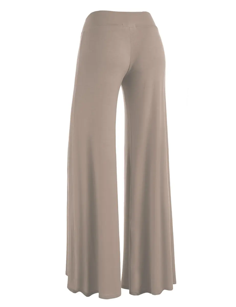 Made By Johnny Womens Wide Leg Palazzo Lounge Pants Medium | Casual Chic Comfort - view 5