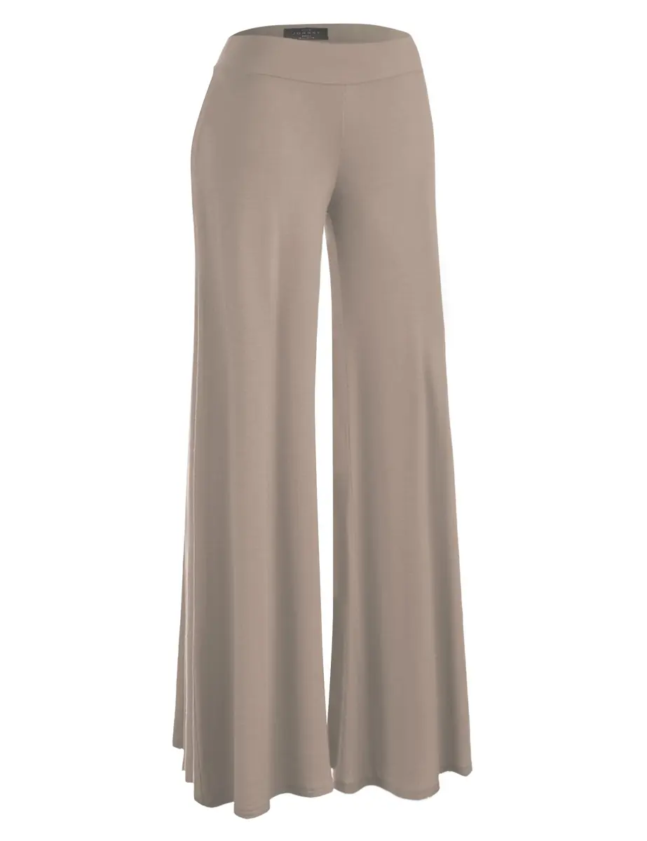 Made By Johnny Womens Wide Leg Palazzo Lounge Pants Medium | Casual Chic Comfort - view 3