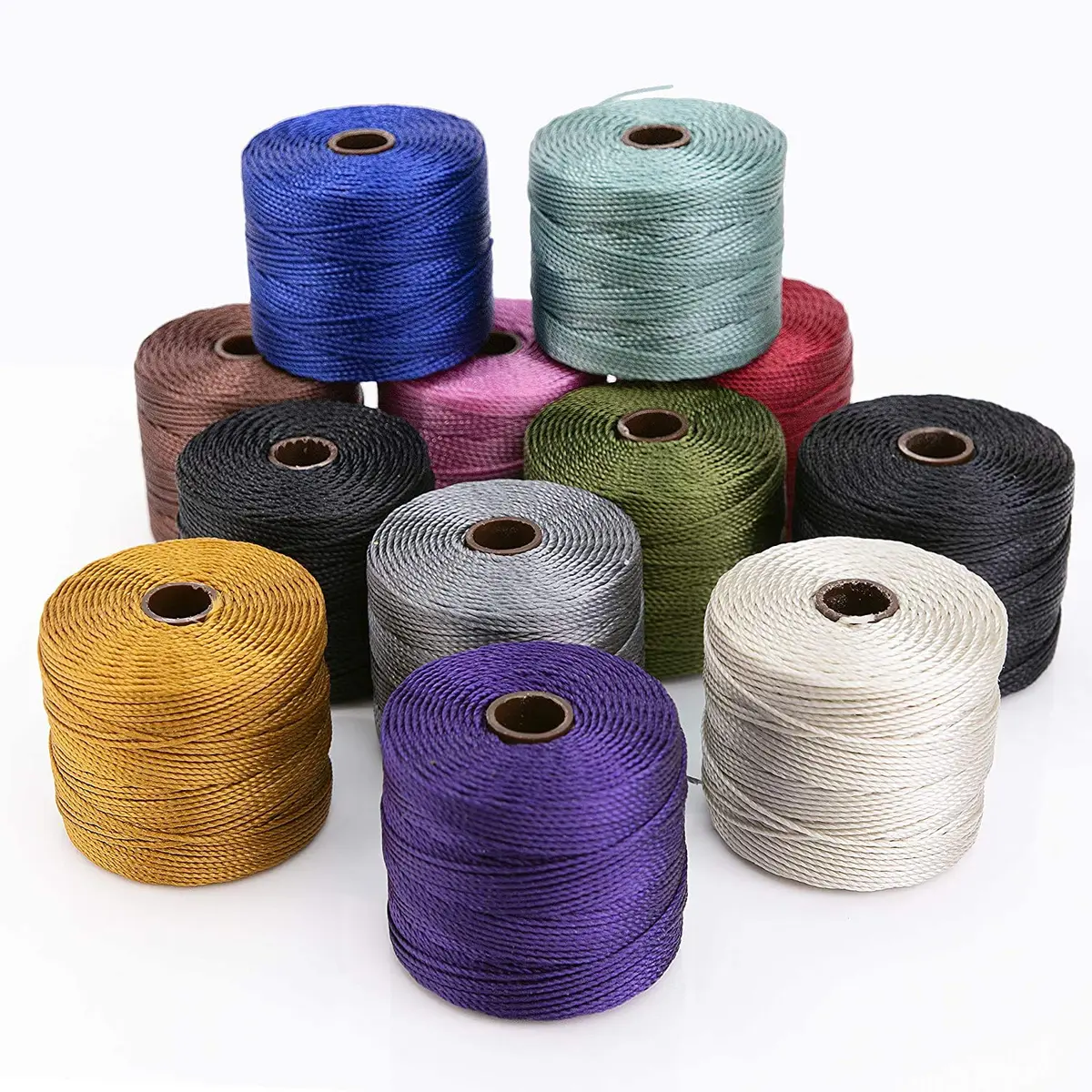 The Beadsmith S-Lon Bead Cord | 0.5mm Nylon Thread for Jewelry & Crafts | 77 Yards per Bobbin - main product image