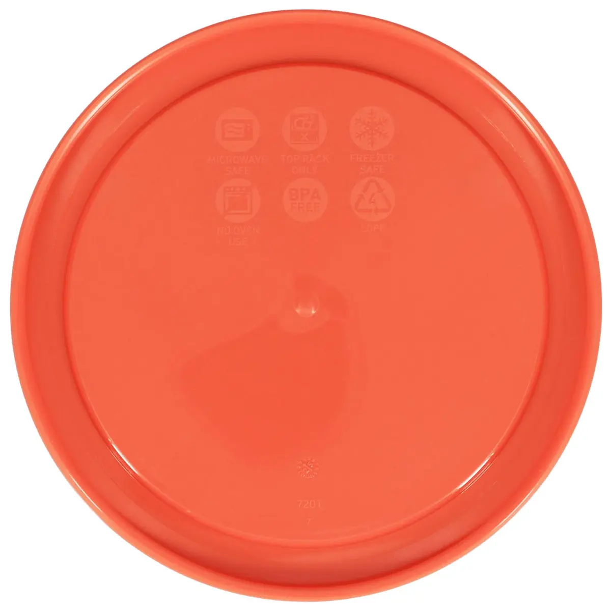 Pyrex 7201-PC Pumpkin Orange Lid 950ml (4 Cup) | BPA-Free Plastic Food Storage Replacement Cover - view 3