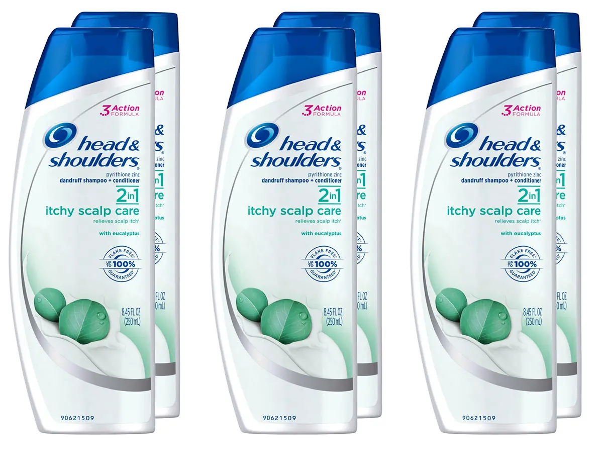 Head & Shoulders Itchy Scalp Care Eucalyptus 2-in-1 Shampoo + Conditioner 250ml (8.45 Fl Oz) | Anti-Dandruff Relief - main product image
