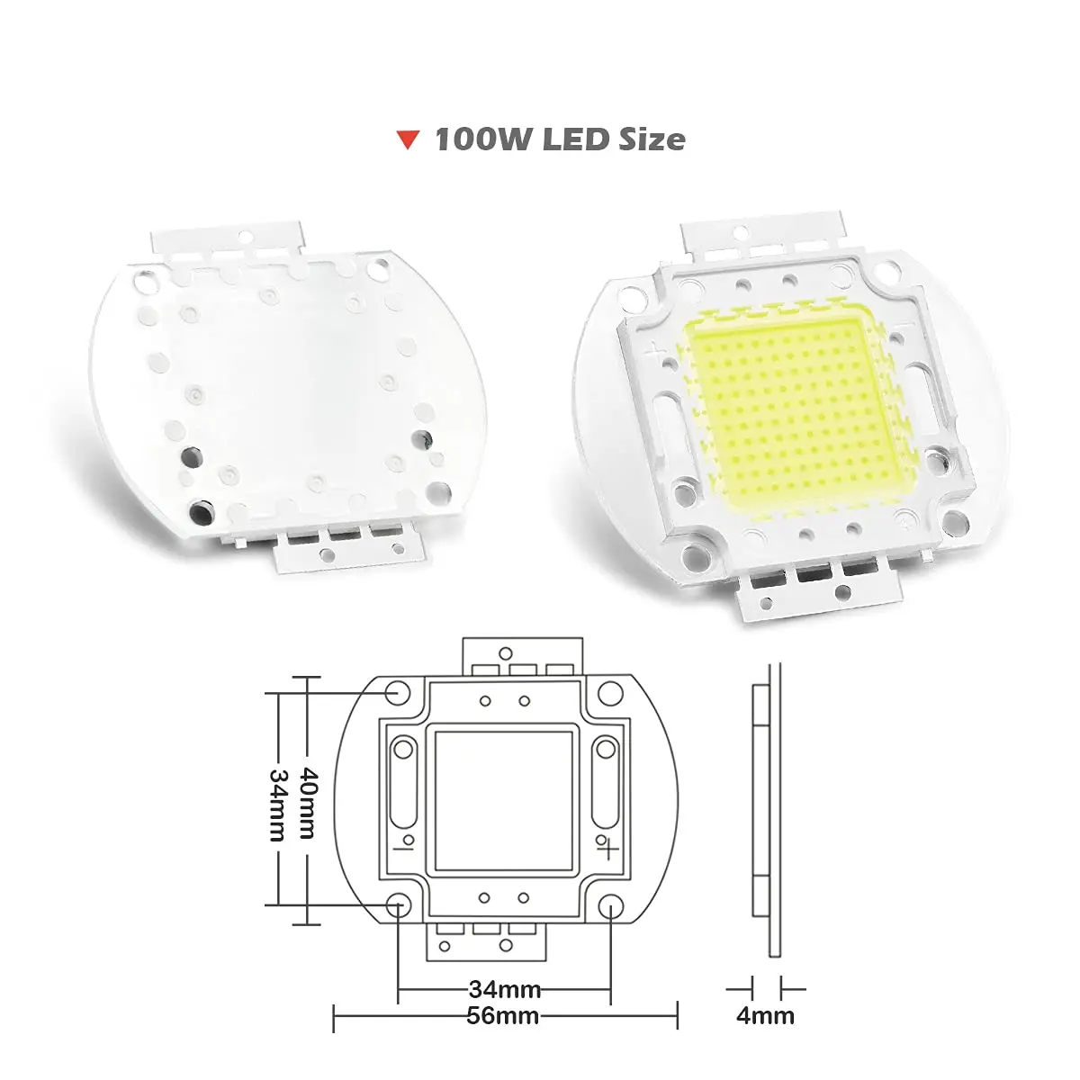 CHANZON 100W LED Light Bulb Cool White 10000K | High Power COB Chip, 8000-9000LM, 120° Angle - view 2
