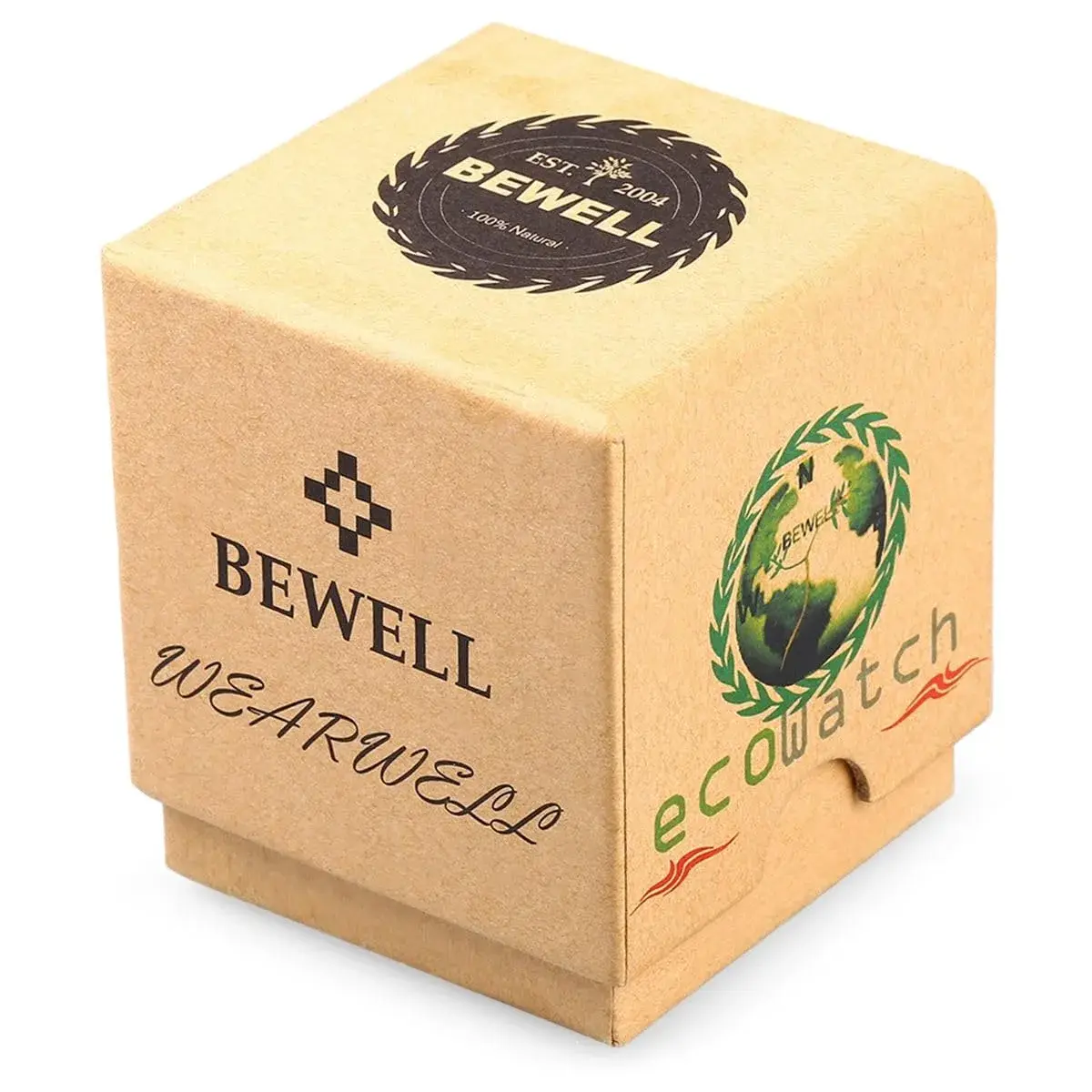 BEWELL ZS-W086B Men's Wooden Watch | 4.2 cm Case | 2.2 cm Band Width - view 7