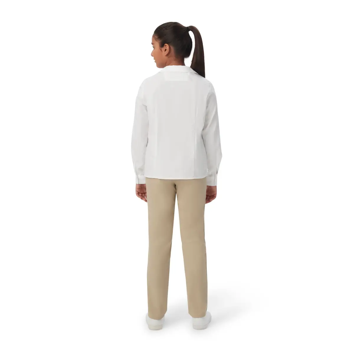 French Toast Girls' Long Sleeve Woven Blouse with Peter Pan Collar, Yellow, Size 4 | Classic & Comfortable (70-120 chars) - view 6