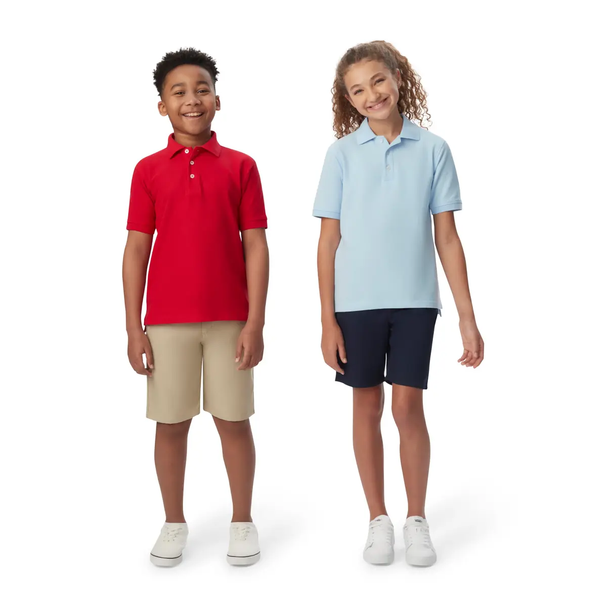 French Toast Unisex Kids Short Sleeve Pique Polo Shirt, Burgundy, 1416H | Breathable Cotton-Blend Uniform - view 5