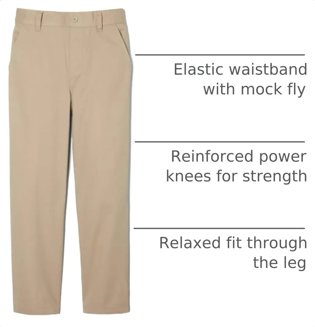 French Toast Boys Relaxed Fit Khaki School Uniform Pant 20 | Durable & Comfortable - view 4