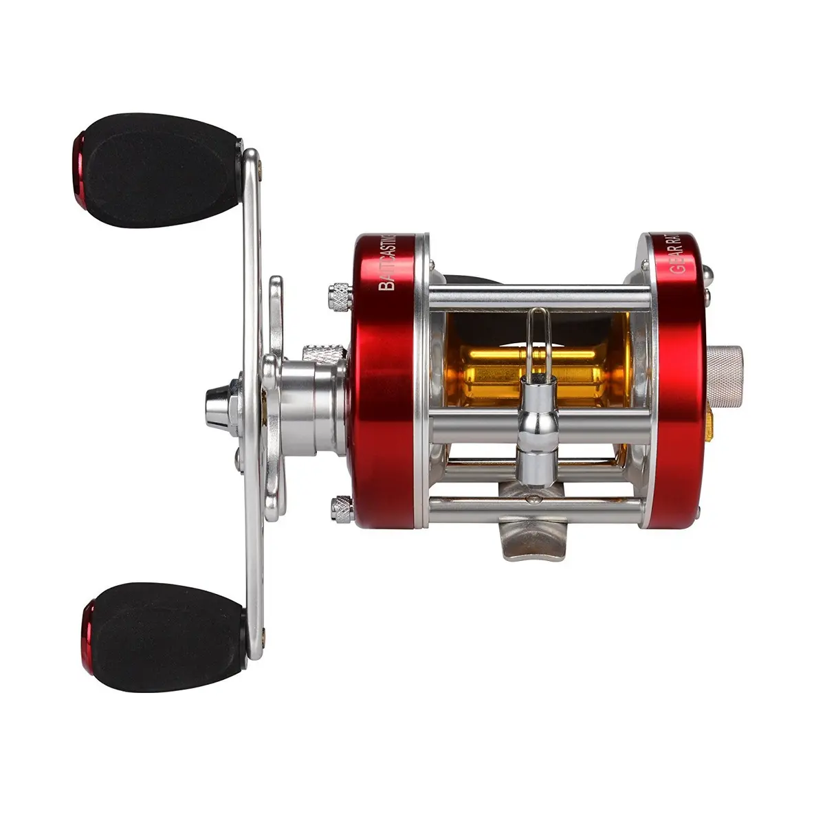 KastKing Rover Round Baitcasting Fishing Reel 60 Size Right Red 0.44 kg (15.5 oz) | Durable & Powerful for Freshwater and Saltwater - view 2