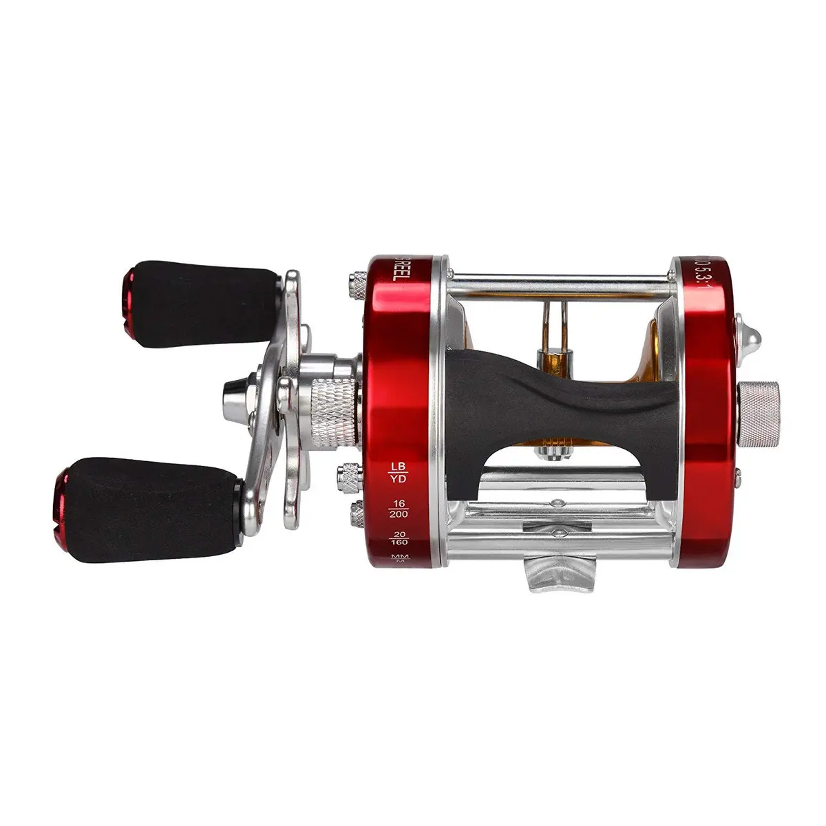 KastKing Rover Round Baitcasting Reel, 60 Size, Left, Red | Power & Durability for Fresh & Saltwater - view 3
