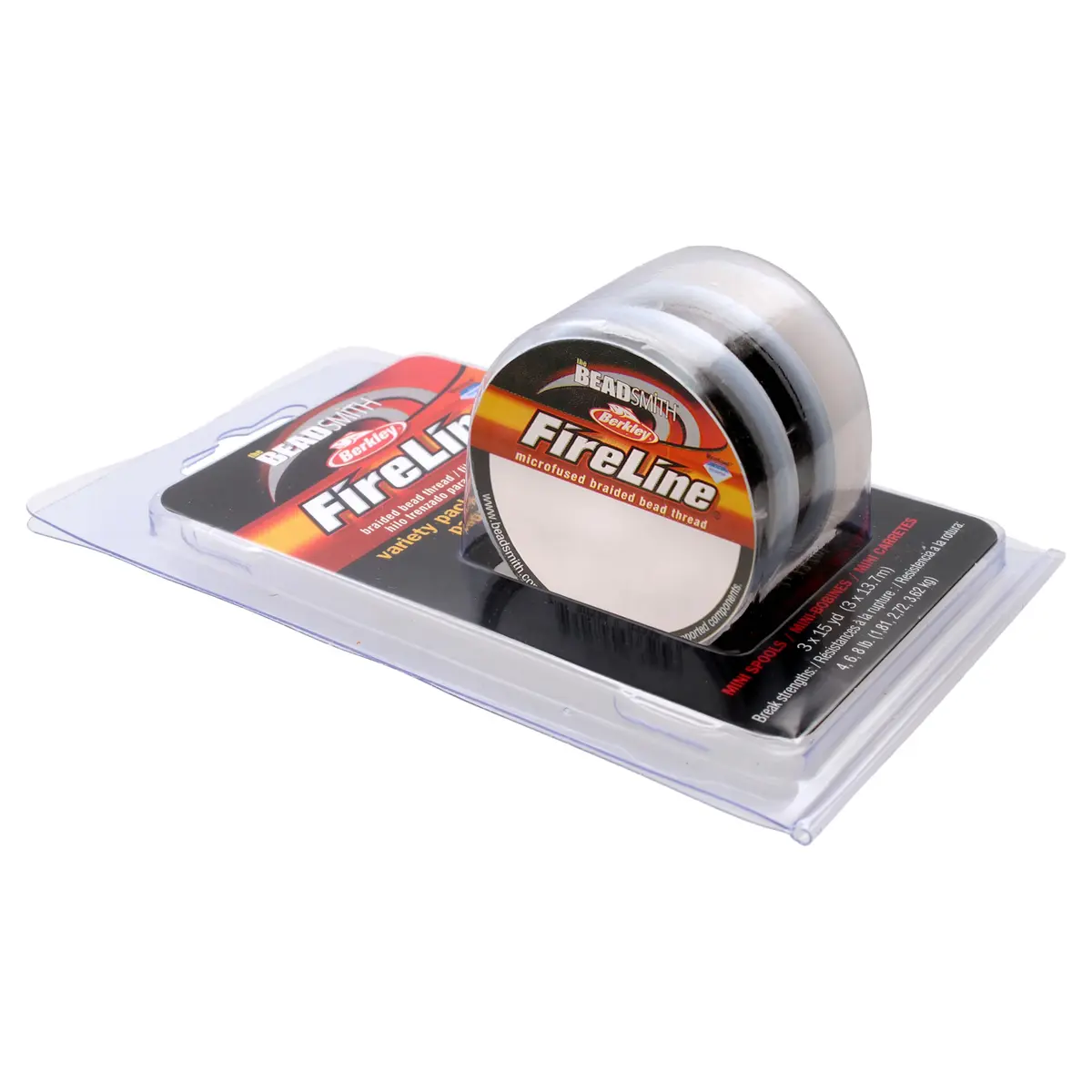 The Beadsmith Fireline Micro-Fused Braided Thread 3-Pack | High Tensile Strength, Assorted Sizes & Smoke Grey - view 5