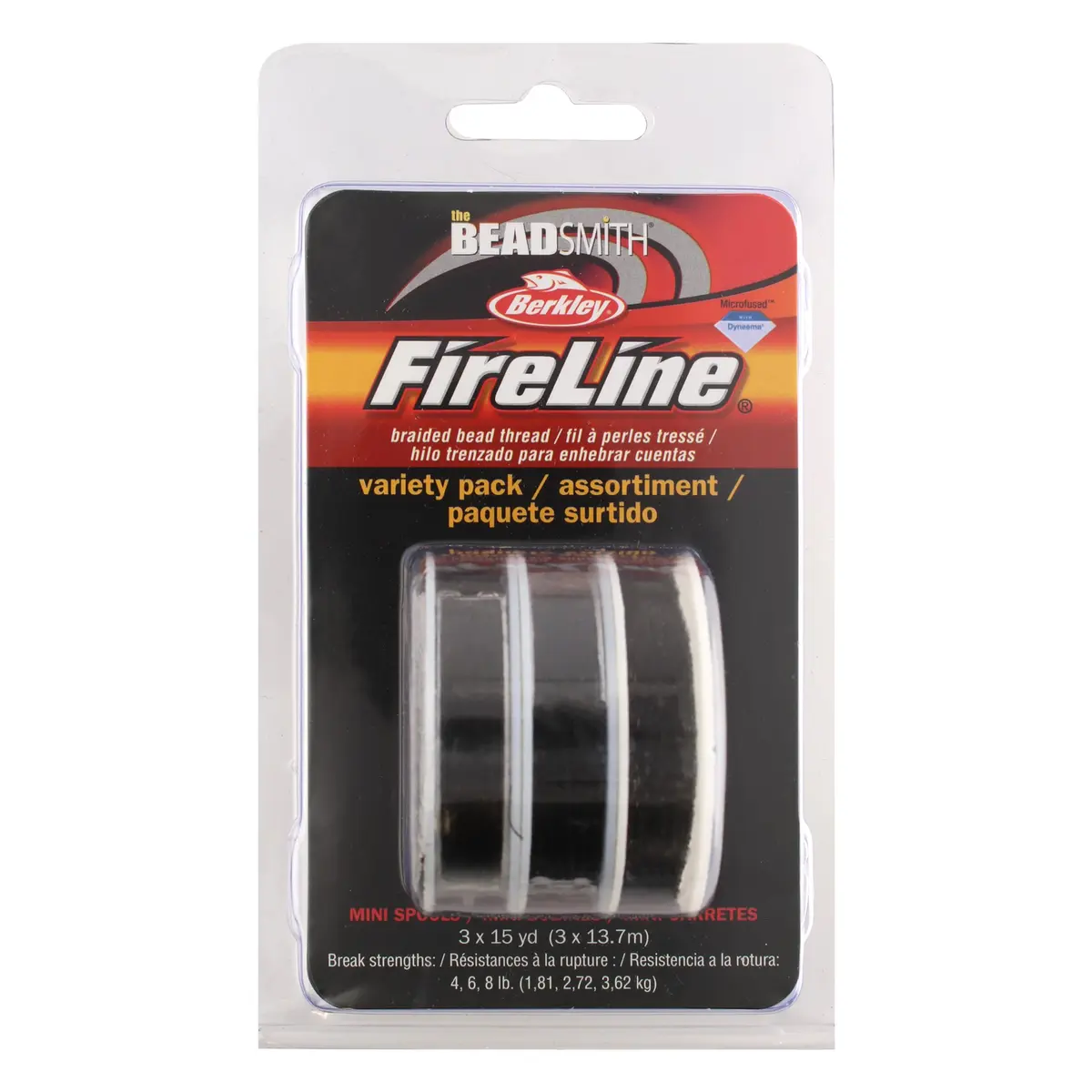 The Beadsmith Fireline Micro-Fused Braided Thread 3-Pack | High Tensile Strength, Assorted Sizes & Smoke Grey - view 8