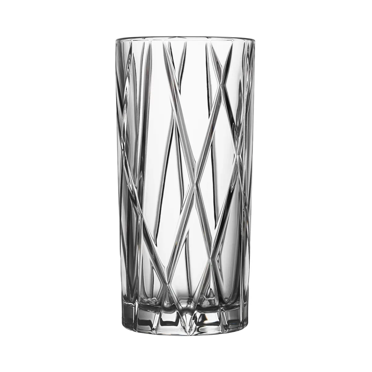 Orrefors City Highball Glass Set of 4 | 12 Fl Oz, Asymmetric Design, Crystal Glassware for Cocktails & Water - view 4