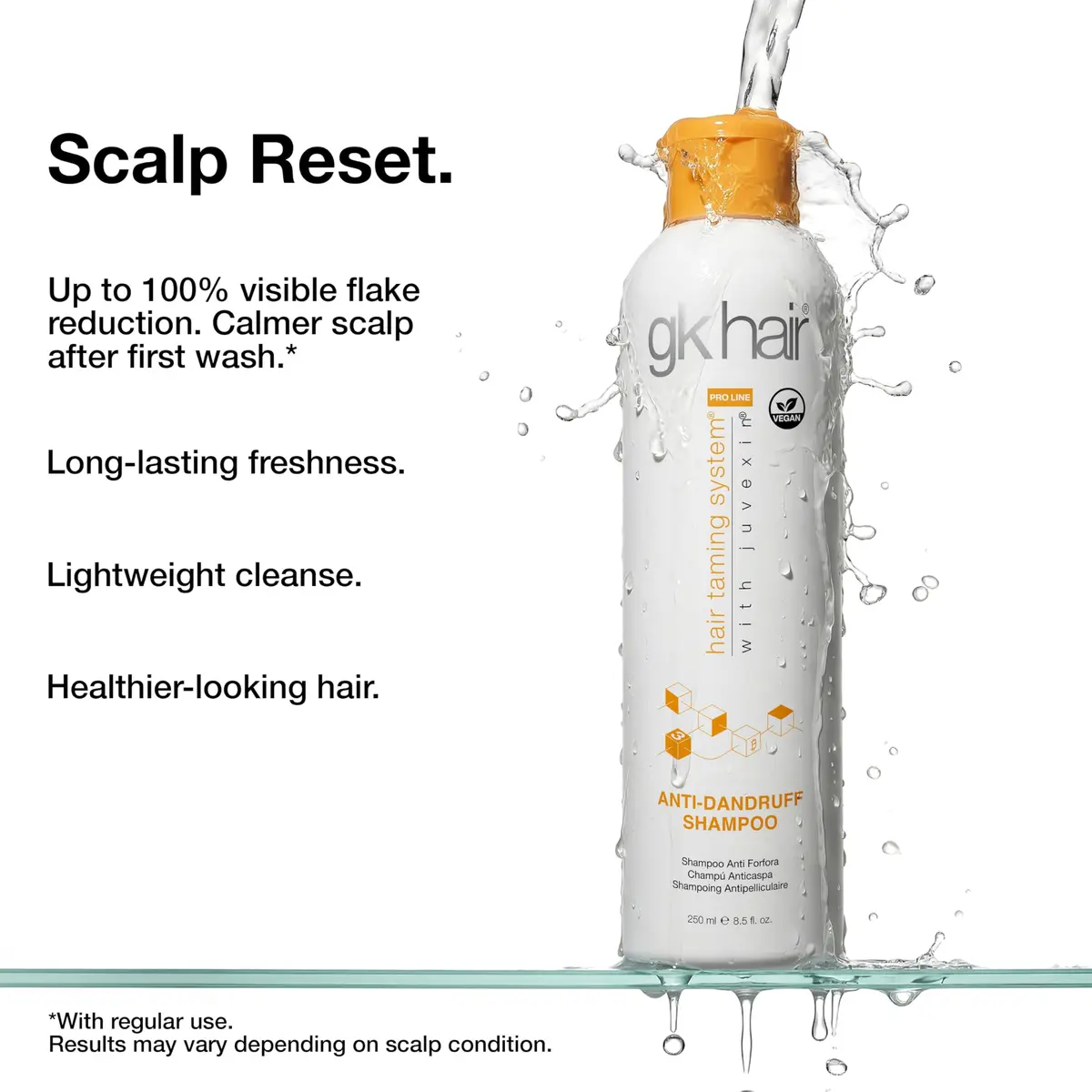 GK HAIR Anti Dandruff Shampoo 8.5 Fl Oz | Fast Relief & Scalp Care for All Hair Types - view 9