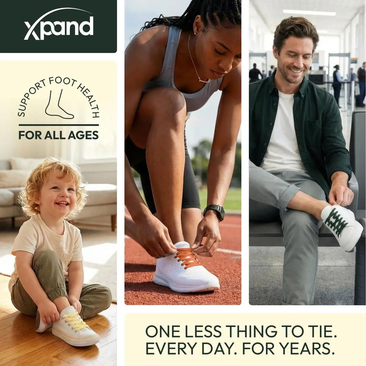 Xpand Neon Pink No Tie Elastic Shoe Laces | 132cm (52") Stretch Laces with Lace Anchors & End Clips - view 6