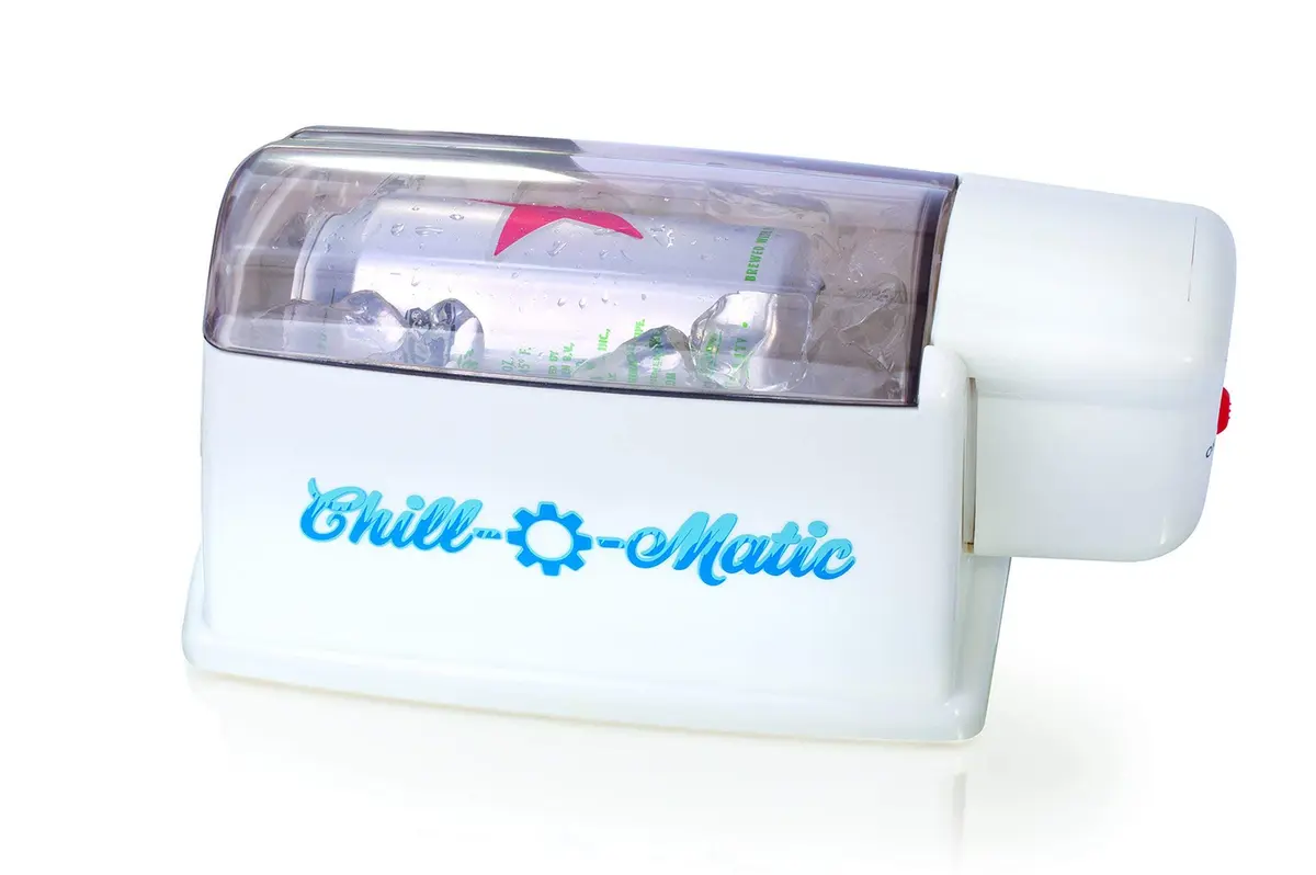 Chill-O-Matic Beverage Cooler | Rapid 12 oz Drink Chiller in 60 Secs, Portable, Battery-Operated - main product image