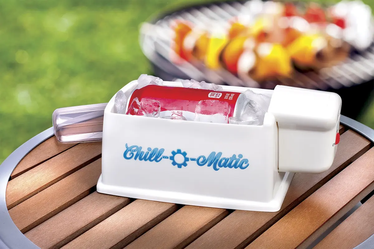 Chill-O-Matic Beverage Cooler | Rapid 12 oz Drink Chiller in 60 Secs, Portable, Battery-Operated - view 2