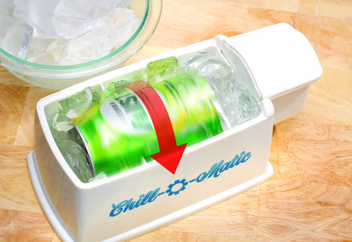 Chill-O-Matic Beverage Cooler | Rapid 12 oz Drink Chiller in 60 Secs, Portable, Battery-Operated - view 3