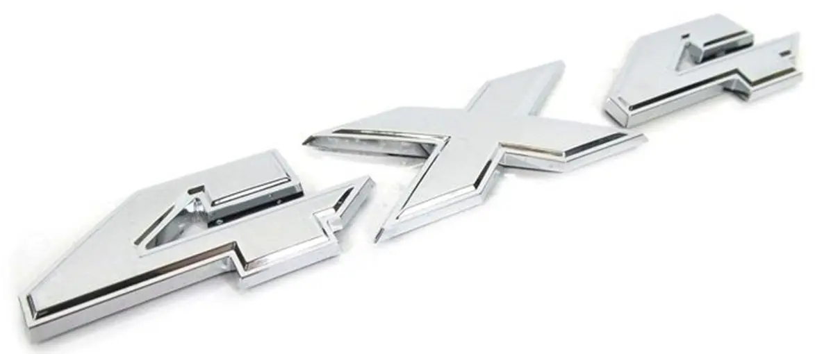 Yoaoo 4x4 Emblem Chrome 8.5" x 1.5" | OEM 2007-2018 Truck Badge - view 2
