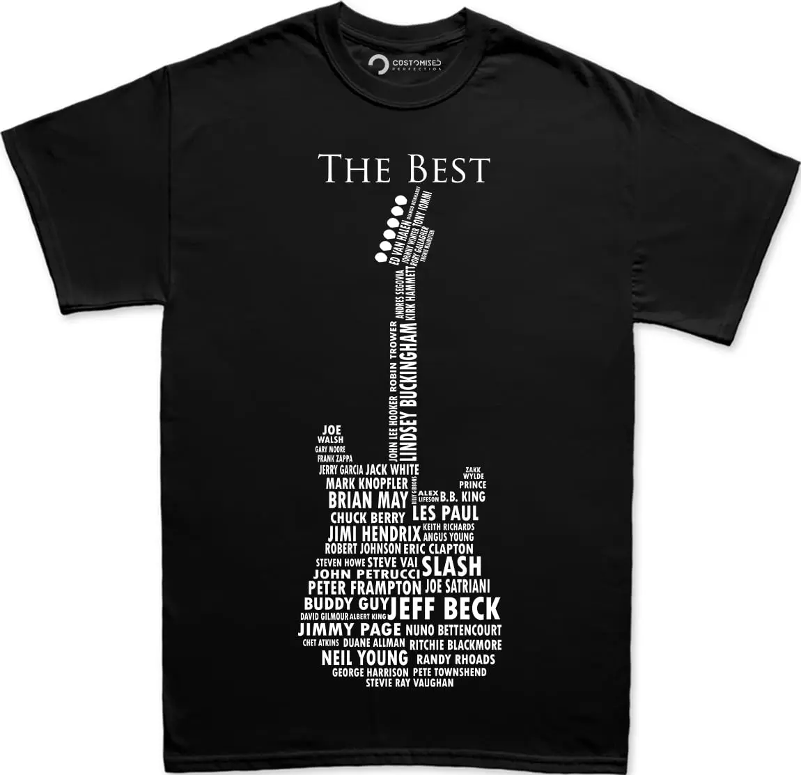 Customised Perfection Guitar Legends 1959 American Standard Stratocaster T-Shirt | Classic Rock & Blues Tribute (70-120 chars) - main product image