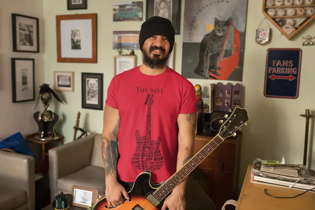 Customised Perfection Guitar Legends 1959 American Standard Stratocaster T-Shirt | Classic Rock & Blues Tribute (70-120 chars) - view 5