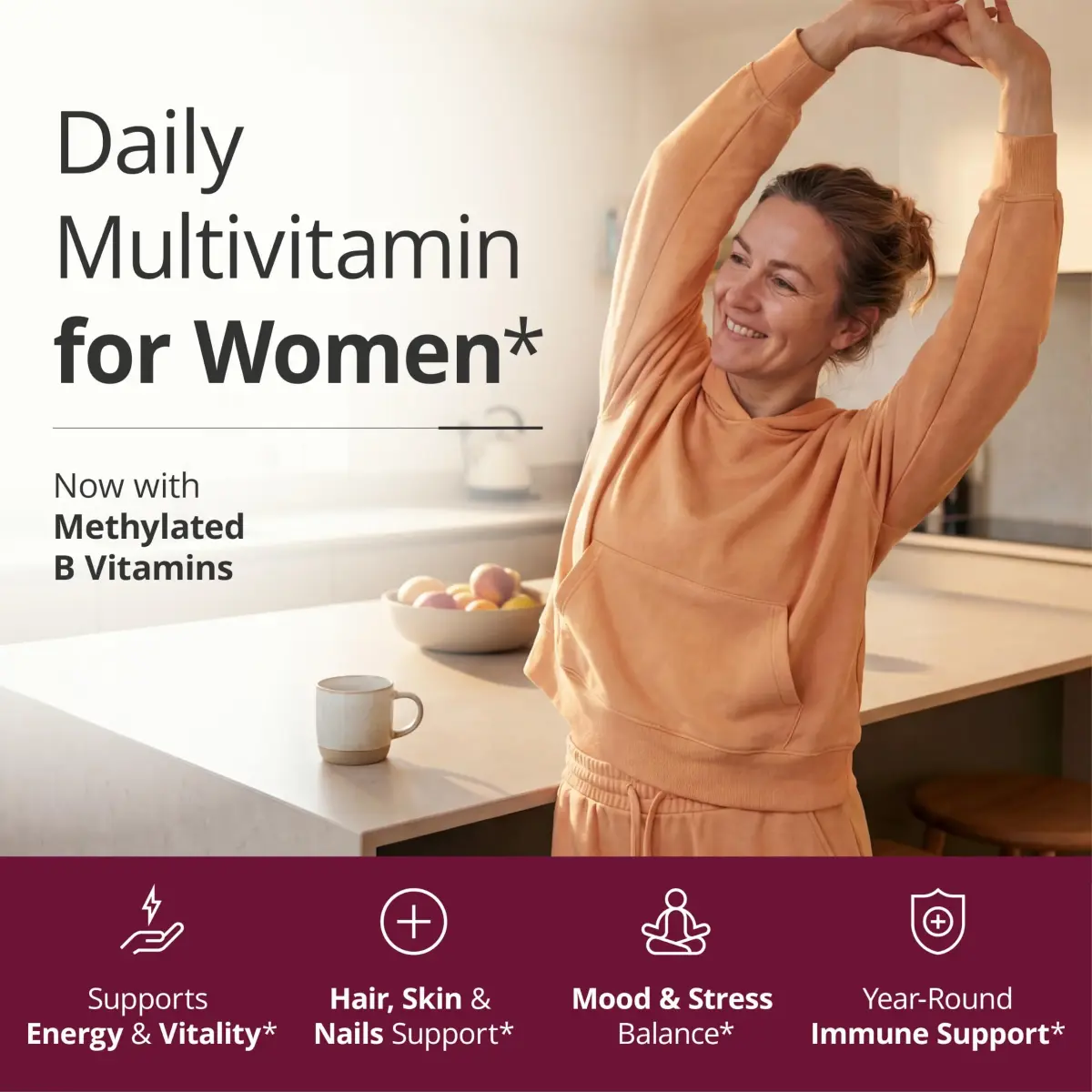 Vimerson Health Women's Multivitamin 60 Capsules | Methylated B Vitamins, Chelated Minerals, Bioavailable D3 for Focus & Energy - view 4