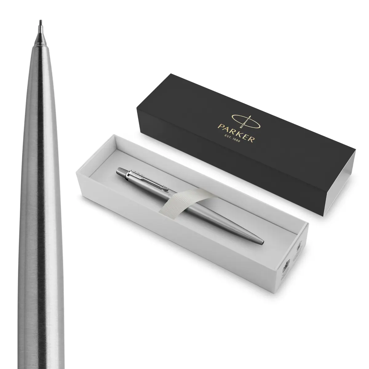 Parker Jotter Stainless Steel Mechanical Pencil 0.5mm HB #2 | Smooth Writing, Signature Design - main product image