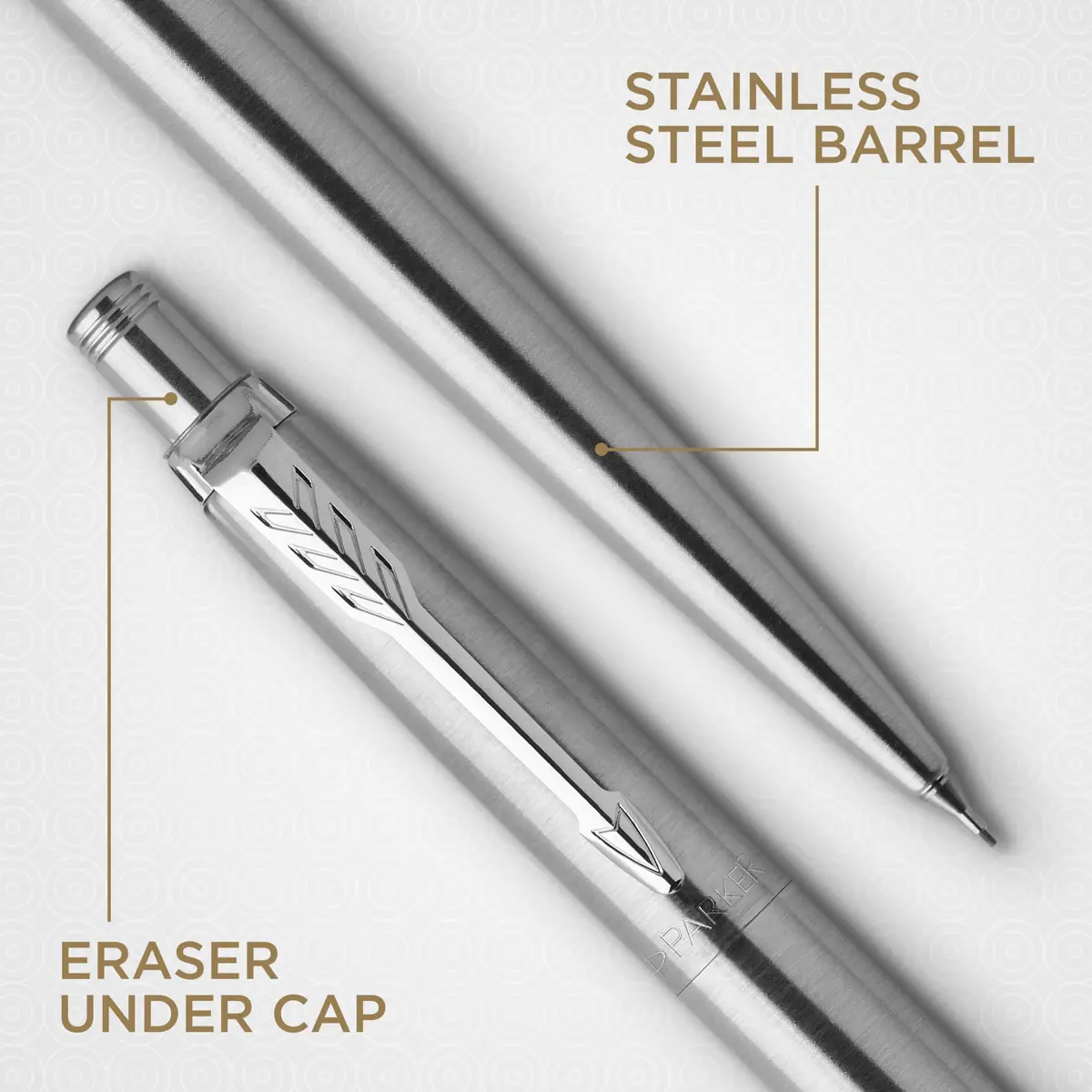 Parker Jotter Stainless Steel Mechanical Pencil 0.5mm HB #2 | Smooth Writing, Signature Design - view 5
