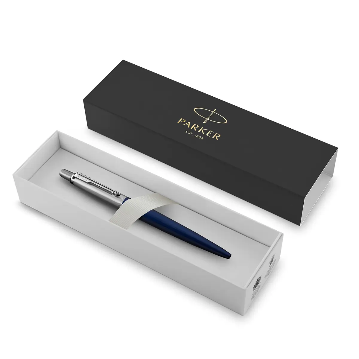 Parker Jotter Ballpoint Pen Royal Blue | Medium Point Blue Ink Gift Box (1953186) | Iconic Design - view 2