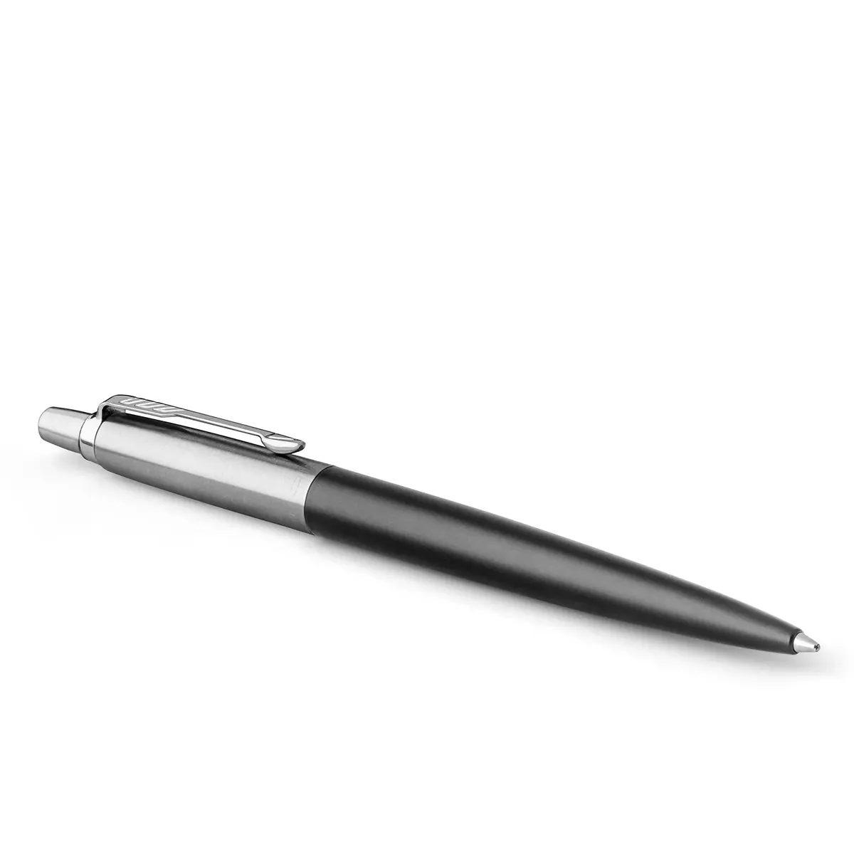 Parker Jotter Ballpoint Pen Bond Street Black with Chrome Trim Medium Point Blue Ink | Classic, Smooth & Imported from USA - main product image