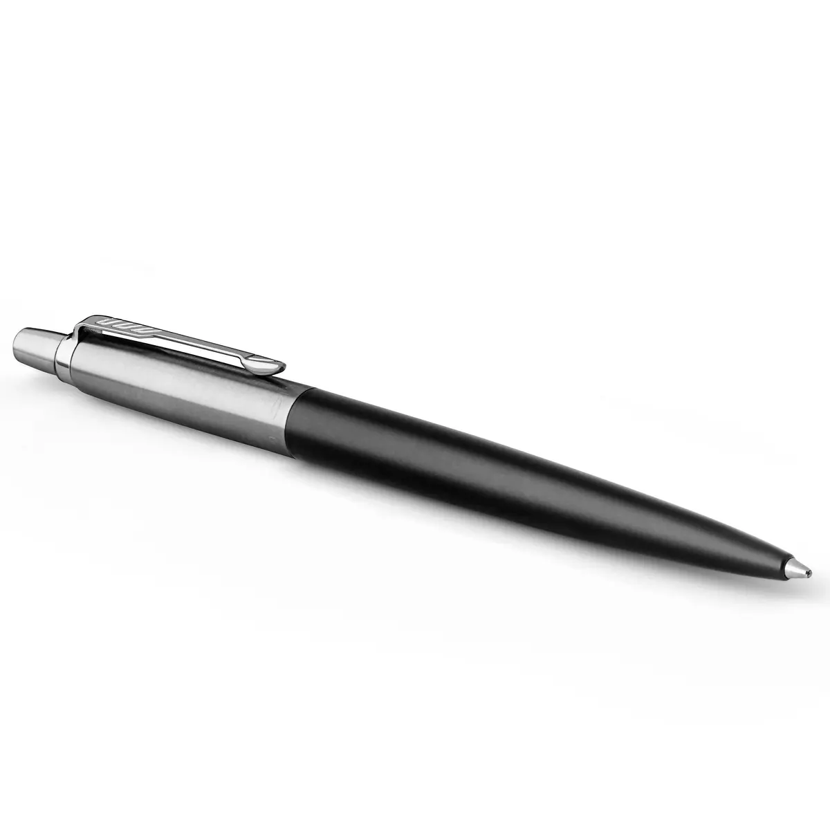 Parker Jotter Ballpoint Pen Bond Street Black with Chrome Trim Medium Point Blue Ink | Classic, Smooth & Imported from USA - view 4