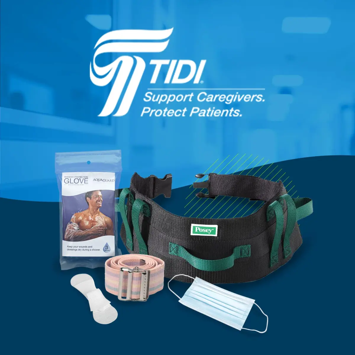Posey 8196M Trach Tube Secure Tie, Medium Size, Pack of 12 | Secure Fit for Tracheostomy Care - view 7