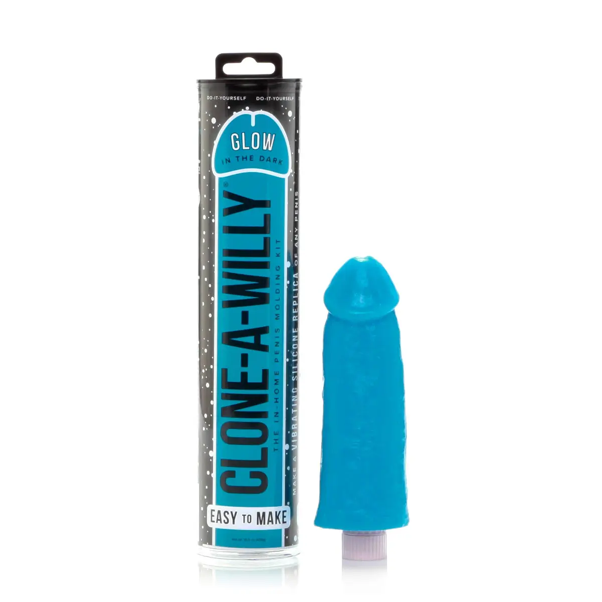 Empire Laboratories Inc. Clone-A-Willy Silicone Penis Casting Kit for Unisex | Glow in the Dark Blue - main product image