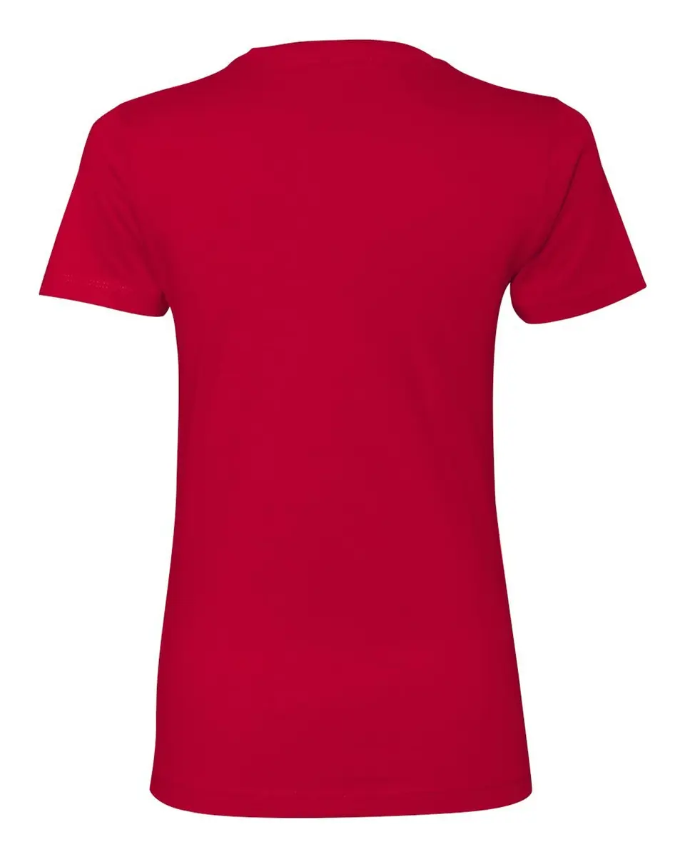 The Next Level Women's Tear Away Label T-Shirt 3XL | Regular Fit, 100% Cotton, Red - view 2
