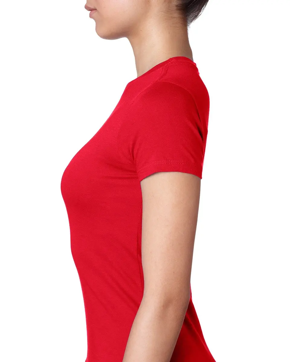 The Next Level Women's Tear Away Label T-Shirt 3XL | Regular Fit, 100% Cotton, Red - view 3